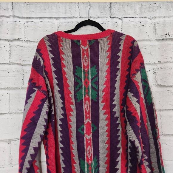 Pendleton Multicolor High Grade Western Wear Crew Neck Pullover Sweater Medium - Picture 7 of 12